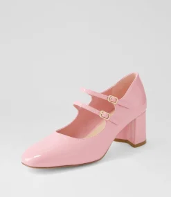 Women I LOVE BILLY Mary Janes|Heels-Eiko Pink Patent Pu Heels