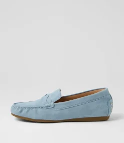 Women DIANA FERRARI Loafers|Flats-Elian Denim Suede Flat Shoes