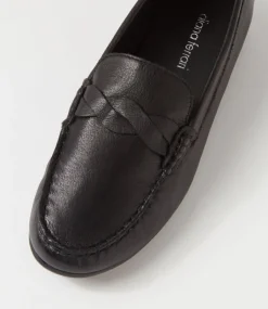 Women DIANA FERRARI Loafers|Flats-ELIAN DF BLACK LEATHER