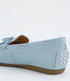Women DIANA FERRARI Flats-Eliney Denim Leather Flat Shoes