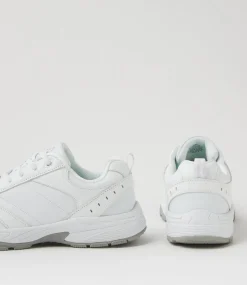 LYNX Sport School Shoes|Senior School Shoes-Elite Snr Wide White Leather Sneakers