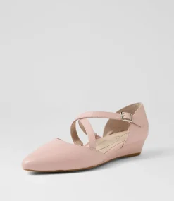 Women SUPERSOFT Comfort|Flats-Elizia Blush Leather Heels