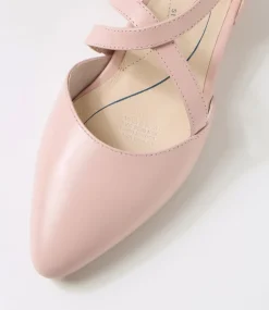 Women SUPERSOFT Comfort|Flats-Elizia Blush Leather Heels