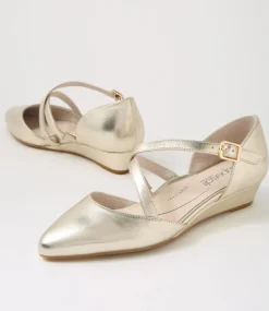 Women SUPERSOFT Comfort|Flats-Elizia Platinum Leather Heels