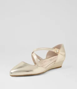 Women SUPERSOFT Comfort|Flats-Elizia Platinum Leather Heels