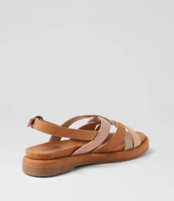 Women I LOVE BILLY Flats|Sandals-Elleson Earthy Multi Smooth Sandals