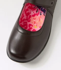 COLORADO Junior School Shoes-Ellie Junior E Brown Leather Shoes
