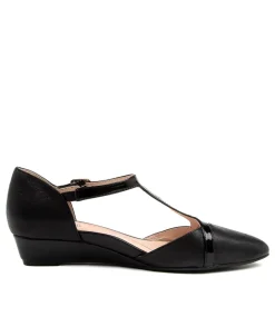 Women SUPERSOFT Comfort|Wedges-EMBER BLACK LEATHER-PATEN