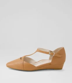 Women SUPERSOFT Comfort|Wedges-Ember Dark Tan Leather Flat Shoes