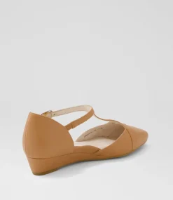 Women SUPERSOFT Comfort|Wedges-Ember Dark Tan Leather Flat Shoes