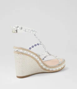 Women TOP END Heels|Sandals-Emden Silver Multi Sandals