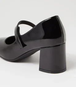 Women I LOVE BILLY Heels-Emery Black Patent Pu Heels