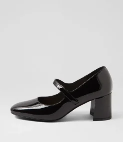 Women I LOVE BILLY Heels-Emery Black Patent Pu Heels