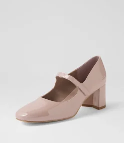 Women I LOVE BILLY Heels-Emery Taupe Patent Pu Heels