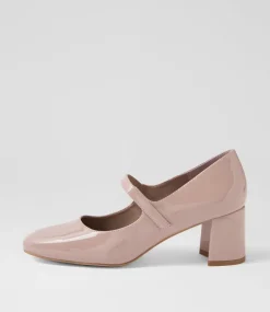 Women I LOVE BILLY Heels-Emery Taupe Patent Pu Heels