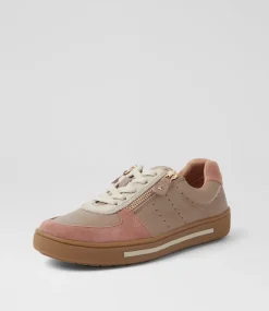 Women SUPERSOFT Comfort|Sneakers-Emiee Light Mauve Leather Sneakers