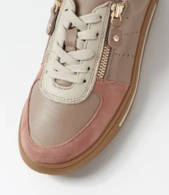 Women SUPERSOFT Comfort|Sneakers-Emiee Light Mauve Leather Sneakers