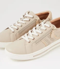 Women SUPERSOFT Comfort|Sneakers-Emillio Almond Platinum Leather Suede Sneakers
