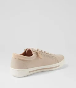 Women SUPERSOFT Comfort|Sneakers-Emillio Almond Platinum Leather Suede Sneakers