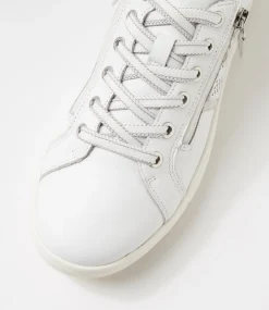 Women SUPERSOFT Comfort|Sneakers-Emillio White Silver Leather Suede Sneakers