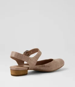 Women I LOVE BILLY Flats-Encore Coffee Synthetic Raffia Flat Shoes