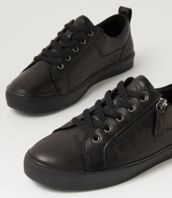 Women COLORADO Comfort|Sneakers-Envy Black Leather Sneakers