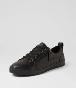 Women COLORADO Comfort|Sneakers-Envy Black Leather Sneakers