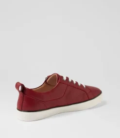 Women COLORADO Comfort|Sneakers-Envy Dark Red Leather Sneakers