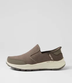 SKECHERS Sneakers|Casuals-Equalizer 5 Drayz M Taupe Knit Sneakers