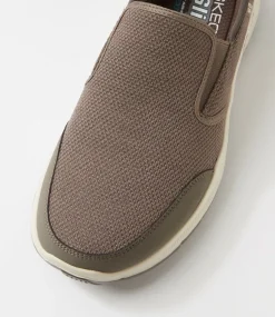 SKECHERS Sneakers|Casuals-Equalizer 5 Drayz M Taupe Knit Sneakers