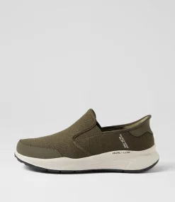 SKECHERS Sneakers-Equalizer 5 Drayze Olive Knit Sneakers