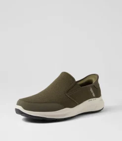SKECHERS Sneakers-Equalizer 5 Drayze Olive Knit Sneakers