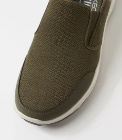 SKECHERS Sneakers-Equalizer 5 Drayze Olive Knit Sneakers