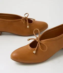 Women I LOVE BILLY Flats-Ertina Tan Flat Shoes