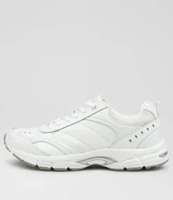 LYNX Sport School Shoes|Senior School Shoes-ERUPT SNR SLIM WHT LTHR