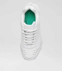 LYNX Sport School Shoes|Senior School Shoes-ERUPT SNR WIDE WHT LTHR