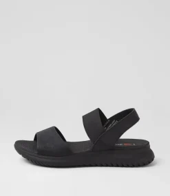 Women I LOVE BILLY Flats|Sandals-Eskole Black Sandals