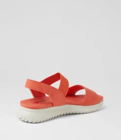 Women I LOVE BILLY Flats|Sandals-Eskole Orange Sandals
