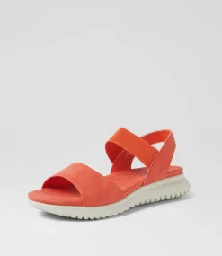 Women I LOVE BILLY Flats|Sandals-Eskole Orange Sandals