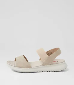 Women I LOVE BILLY Flats|Sandals-Eskole Taupe Sandals