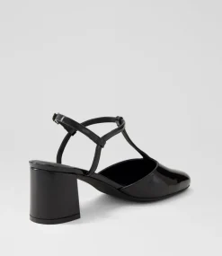 Women I LOVE BILLY Heels-Essik Black Patent Pu Heels