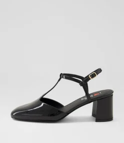 Women I LOVE BILLY Heels-Essik Black Patent Pu Heels
