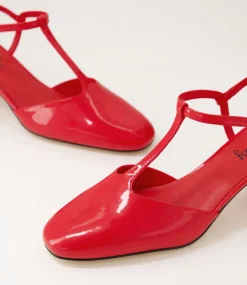Women I LOVE BILLY Heels-Essik Cherry Patent Pu Heels