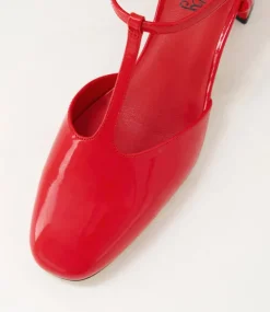 Women I LOVE BILLY Heels-Essik Cherry Patent Pu Heels