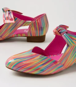Women I LOVE BILLY Flats-Estella Rainbow Patent Pu Flat Shoes