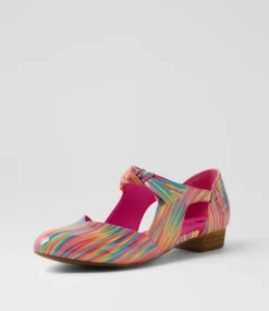 Women I LOVE BILLY Flats-Estella Rainbow Patent Pu Flat Shoes