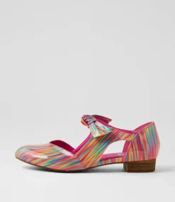 Women I LOVE BILLY Flats-Estella Rainbow Patent Pu Flat Shoes
