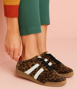 Women I LOVE BILLY Sneakers-Evaporate Leopard White Microsuede Sneakers