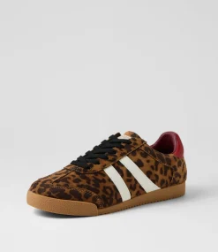Women I LOVE BILLY Sneakers-Evaporate Leopard White Microsuede Sneakers
