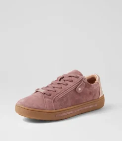 Women SUPERSOFT Comfort|Sneakers-Evone Dark Mauve Rose Gold Suede Leather Sneakers